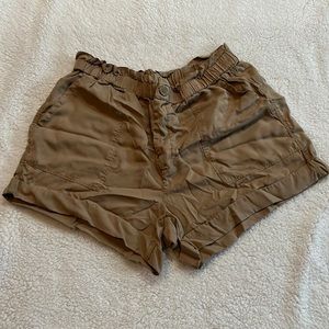 Aerie Brown Shorts with elastic waistband